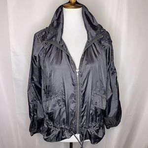 Free People Lightweight Gray Drawstring Jacket